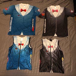 Pactimo Cycling  and Triathlon Jerseys and Running shirts Lot of four